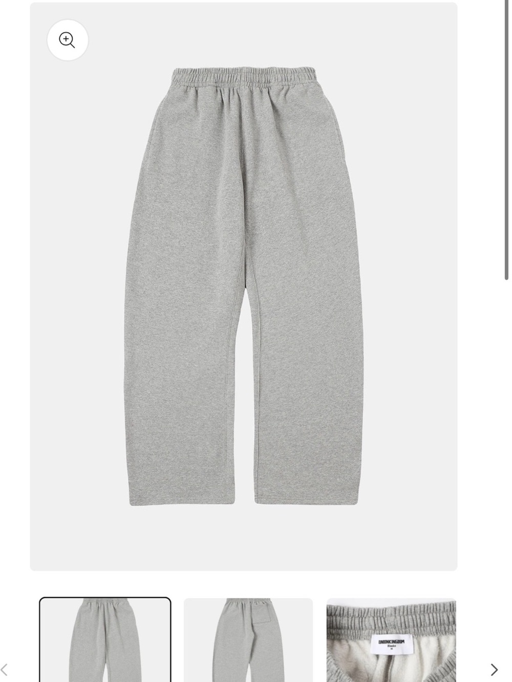 UNIONKINGDOM 420 GSM Sabre Flower Gray Sweatpants Size L